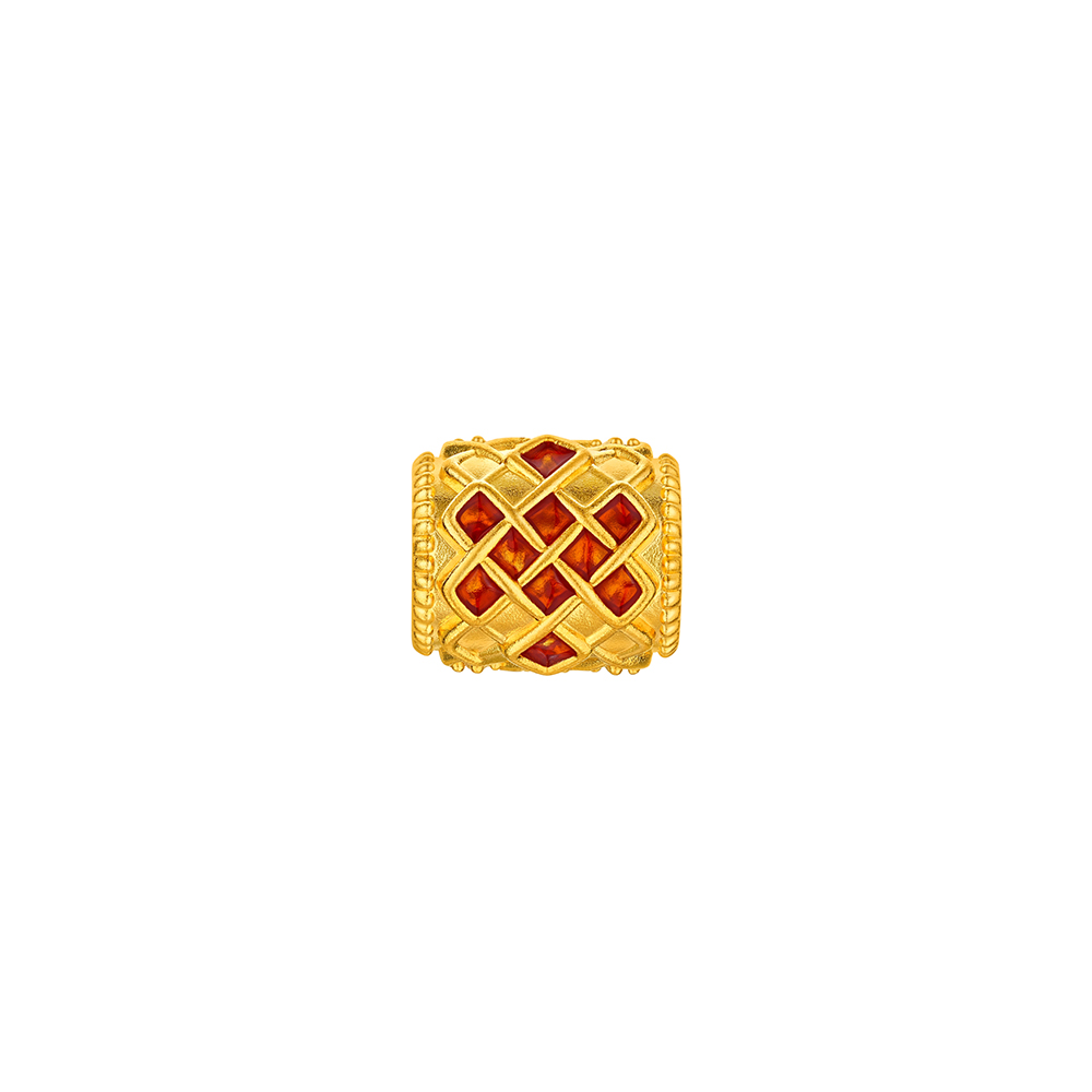 龙门金刚系列"金刚宝宝-吉祥结"足金钻石串饰