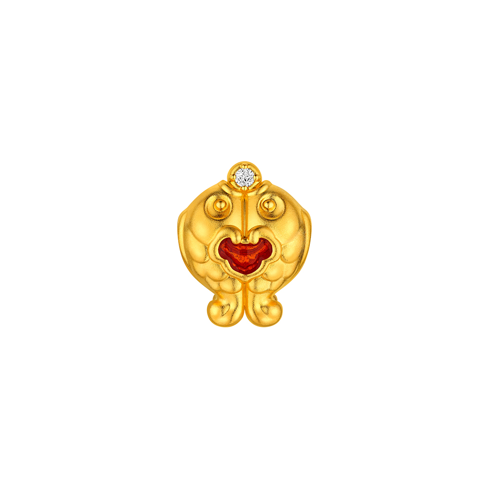 龙门金刚系列"金刚宝宝-双鱼"足金钻石串饰