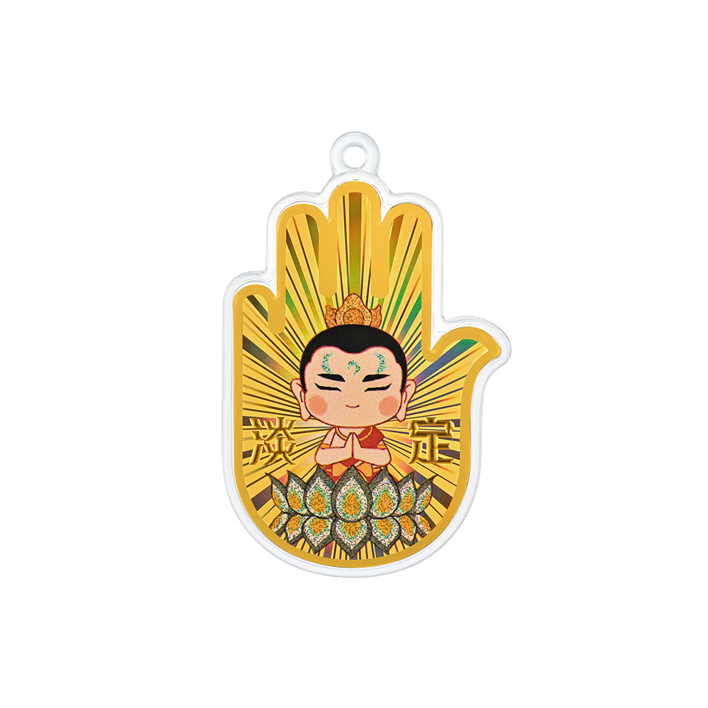 龙门金刚系列"金刚人生-淡定小金刚"足金工艺品